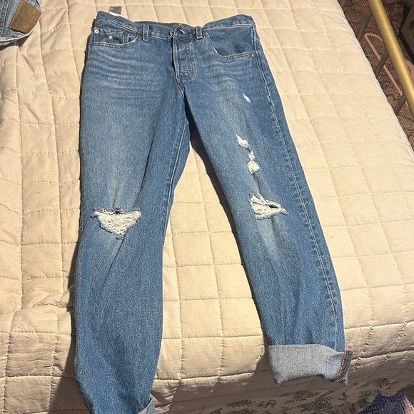 Signature by Levi Strauss Light Blue Boyfriend Jeans - Picture 1 of 4